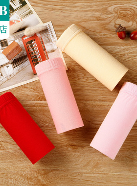 A＆B【3条装】ab 纯棉舒适中高腰女士小平脚裤宽松大码妈咪裤L612