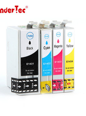 WON适用爱普生T1431墨盒WF7511 WF7521彩色喷墨打印机WF7018 900WD打印墨盒ME85ND 960FWD 3011 7011墨水盒