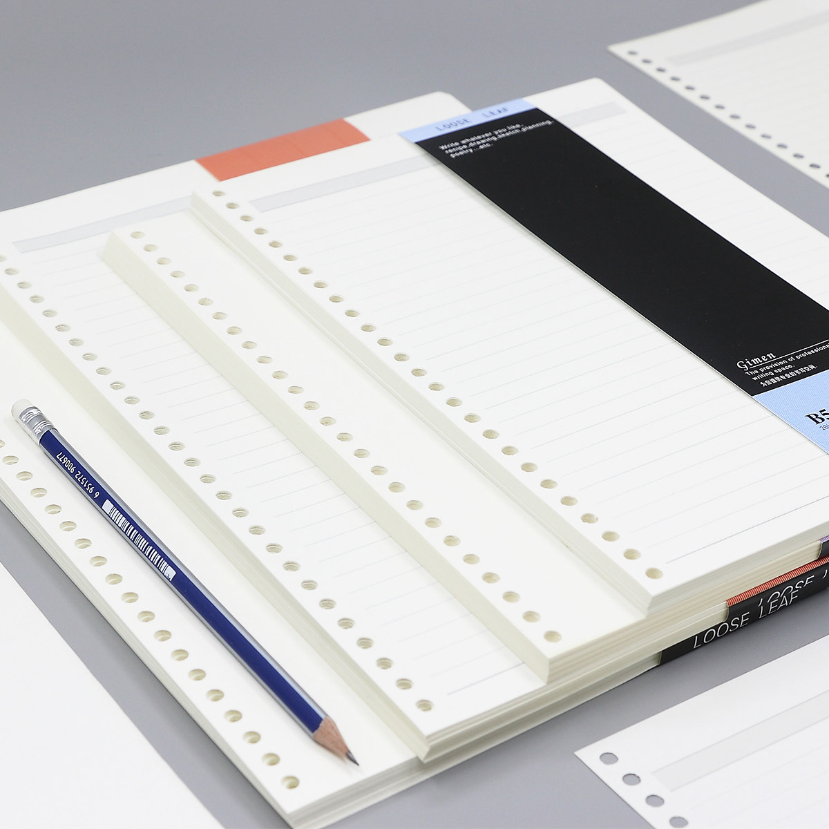 巨门30孔学生简约文具活页替芯