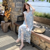 法式绝美立体花朵连衣裙套装女2025夏季新款超好看海边度假风长裙，女装连衣裙，浙宝157（原165A）