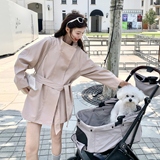 中长款立领风衣外套女2025秋季新款小个子韩系高级感日系休闲大衣，女装风衣，浙宝157（原165A）