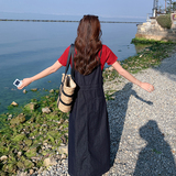 韩系学院风休闲套装女夏2025新款少女感减龄T恤牛仔吊带裙两件套，女装套装/套裙，浙宝157（原165A）