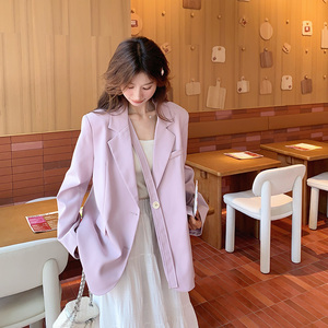 【现货】 飘带紫粉色西装 157-8732-P125-K178图片