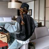 【现货】牛仔拼接提花棒球服外套157-9021-P155-K228，女装短外套，浙宝157（原165A）