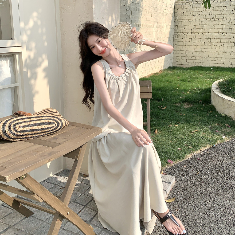 松弛感休闲套装裙女2025夏季新款韩系无袖背心半身裙小个子两件套,女装套装/套裙,浙宝157（原165A）