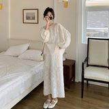 独特漂亮花朵刺绣套装裙女2025春季新款超仙浪漫上衣半身裙两件套，女装套装/套裙，浙宝157（原165A）