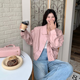 【现货】翻领粉色皮衣157-8713-P145-K208，女装皮衣，浙宝157（原165A）