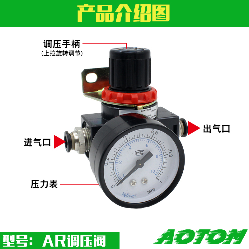 气动泵油水分离调压阀AR2000汽源处理器BR200030004000压力调节器