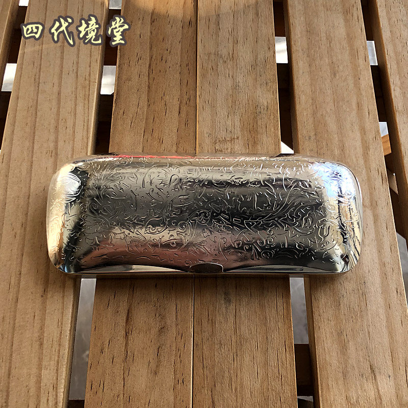 超轻高档纯铝印花近视眼镜盒子男女复古便携防压学生眼镜盒小包邮,特色手工艺,其他特色工艺品,淘宝优惠券,粉丝福利购,淘宝优惠卷