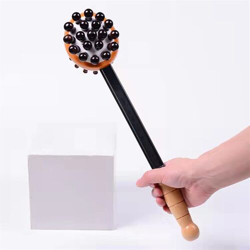 木质按锤肩颈背部腿部敲打按棒手持式捶打经络神器按器