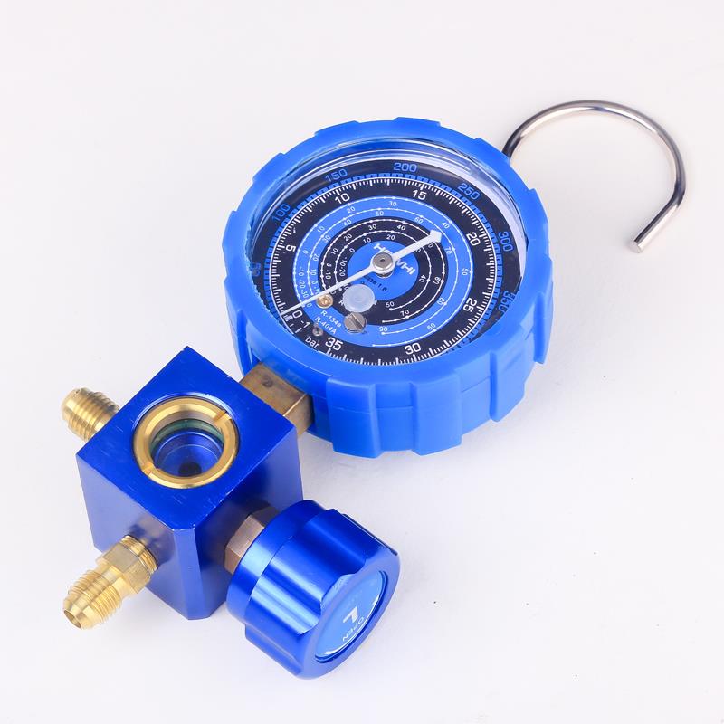 浩海汽车空调加氟工具R22/R410a加氟表压力表冷媒雪种加液充氟表