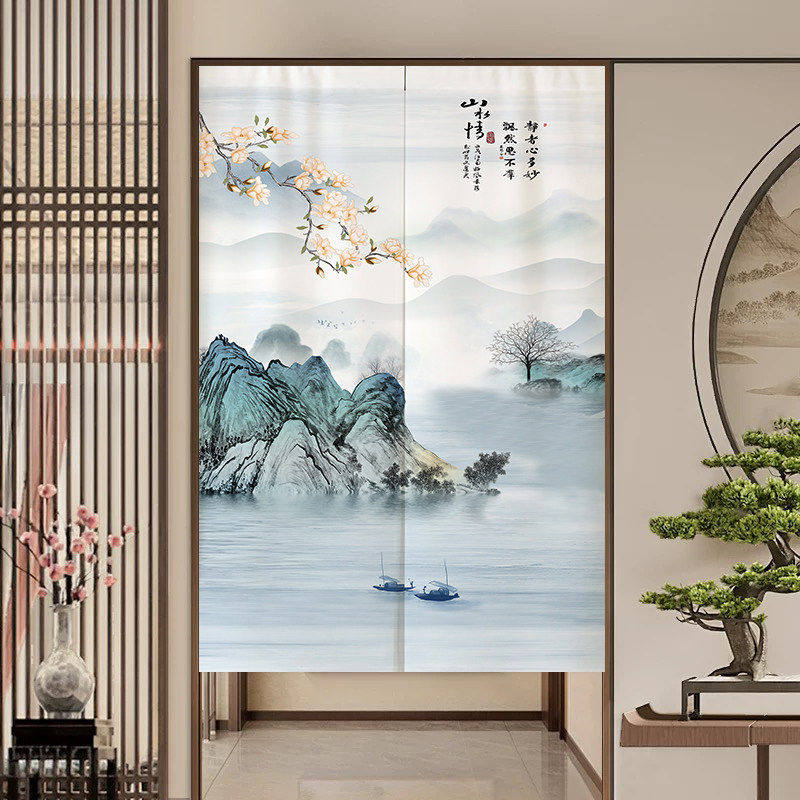 门帘隔断帘高级感半截式客厅玄关卫生间厕所防窥2026新款遮挡帘子图片