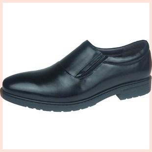 新款作业服皮鞋软底软牛皮干部工作鞋春秋季商务正装皮鞋常服皮鞋