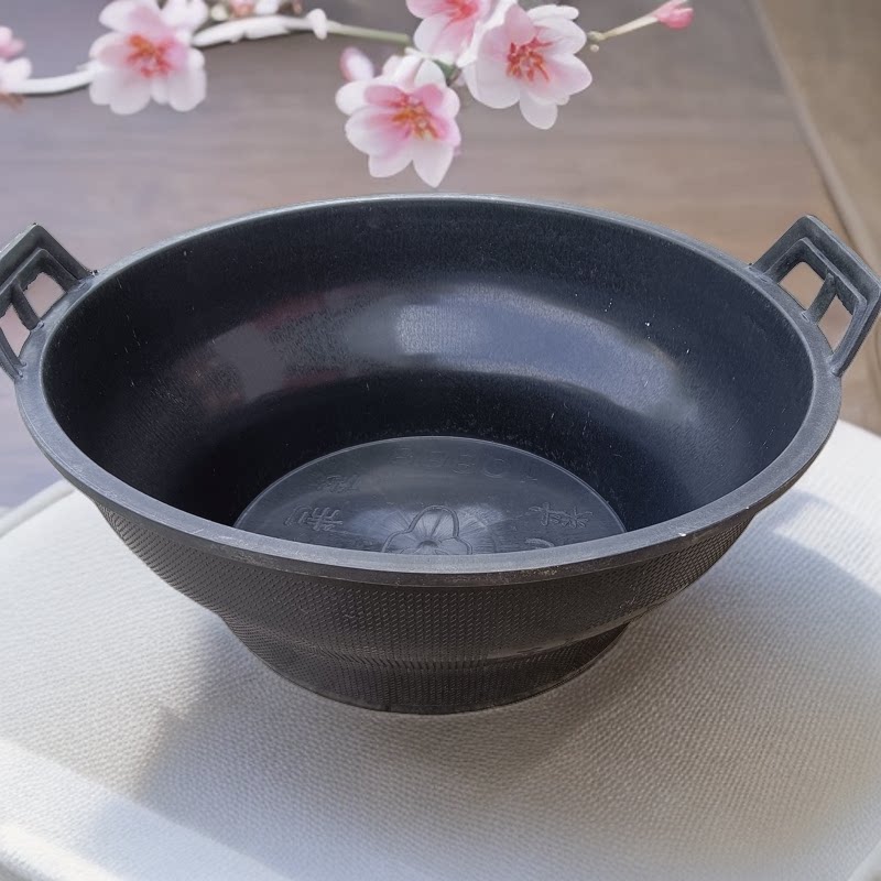 工地用灰盆摔不烂加厚泥工瓦工大号牛筋熟料砌砖用砂胶皮灰桶耐用