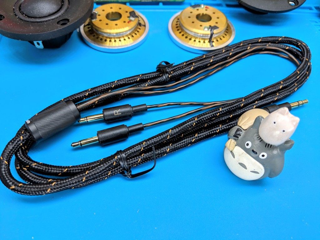 推荐杰士hp-3耳机线单晶铜diy头戴耳机线3.5毫米接头