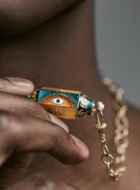 英国george melis欧美光芒彩色塔罗牌项链波西米亚小众设计星星