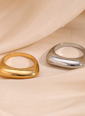 英国george melis欧美ins时尚小众设计款百搭手饰镀18k金高级