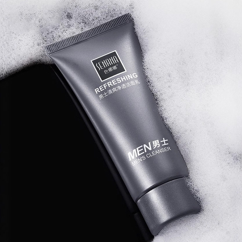 新款推荐男士清爽洗面奶  清爽补水保湿控油温和洁净洁面乳护肤品