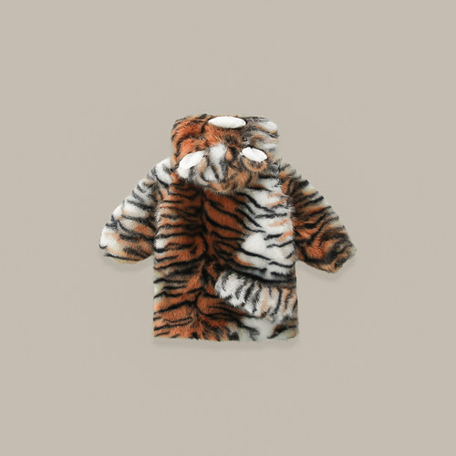 男童牛仔外套老虎毛毛衣2025新款