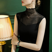 背心拉丁舞练功服上衣女成人舞蹈服摩登国标舞打底衫 2026新款 无袖