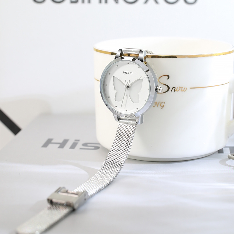 kezzi手表女夏季感ins小众轻奢潮女士防水贝母盘女生石英表