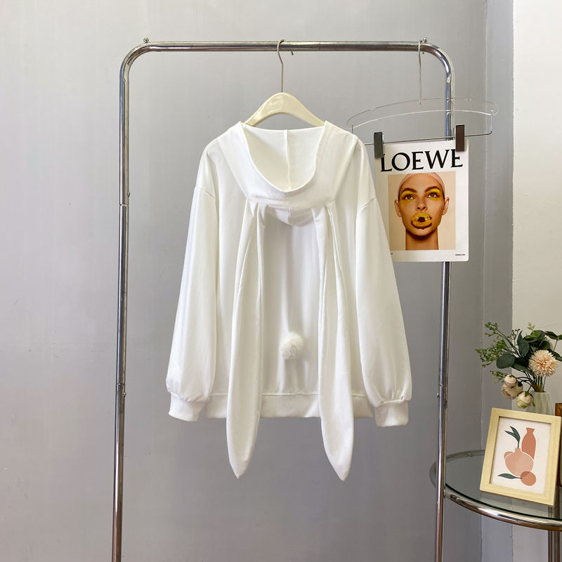 卫衣女连帽薄款外套宽松开衫上衣