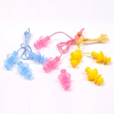 Силиконовые водонепроницаемые профессиональные беруши подходит для мужчин и женщин для взрослых с веревкой для ванны для плавания