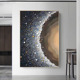 星环太空星海手绘油画抽象画客厅装 饰画简约肌理玄关挂画壁画