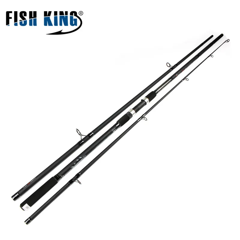 FISHKING海竿鱼竿路亚竿钓鱼竿插节三节杆远投船筏竿远投竿跨境