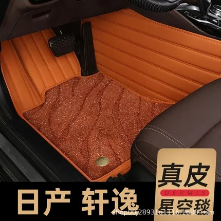 专用于日产新轩逸TPE汽车脚垫18-款经典轩逸全包围脚垫耐磨内饰