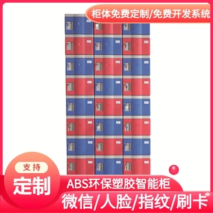 长春水上乐园智能微信扫码 ABS塑胶寄存柜子 储物柜 电子存包柜