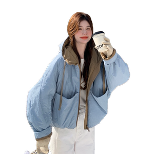 现货2497kp325k478短款休闲羽绒服2025冬季新款休闲百搭韩系外套图片