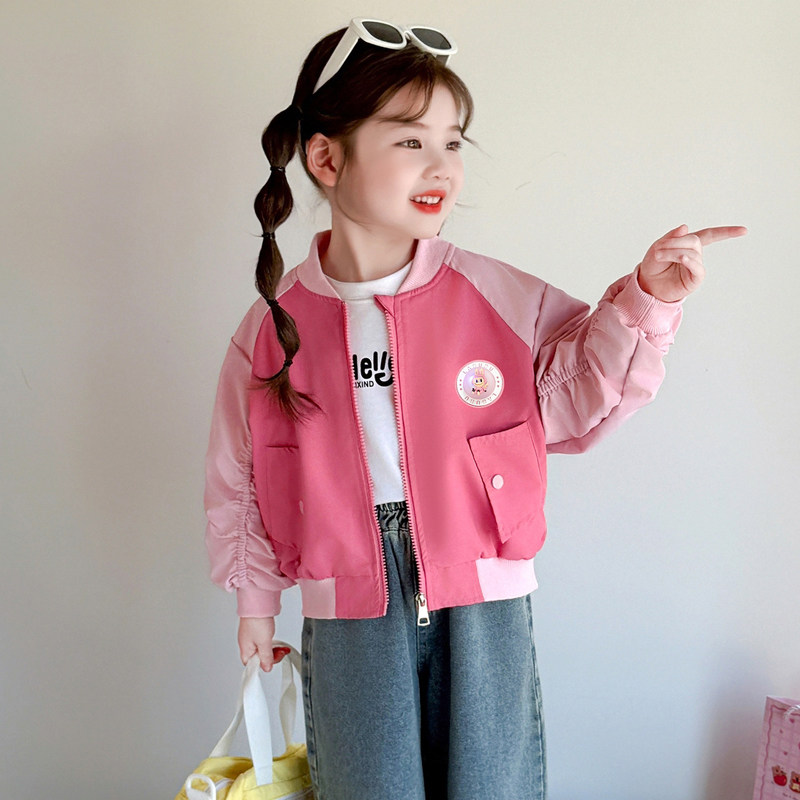 儿童春秋外套2026新款女童帅气棒球冲锋衣小女孩宝宝春装时髦夹克,童装/婴儿装/亲子装,普通外套,淘宝优惠券,粉丝福利购,淘宝优惠卷