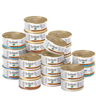【囤货装】Schesir雪诗雅旗舰店无谷进口成幼猫猫罐头零食56罐
