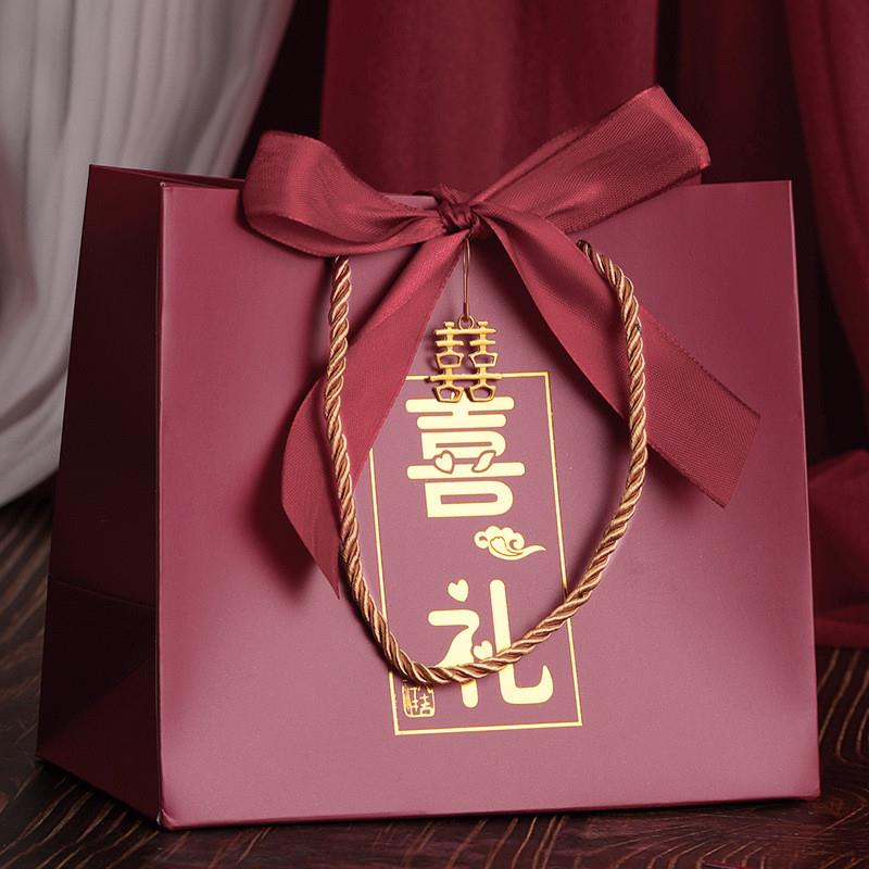 礼品袋婚礼喜糖袋中国风纸袋结婚糖盒包装回礼袋婚车司机礼盒