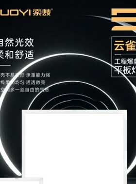 顶嵌入式超薄平板灯索蚁照明