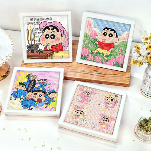 新款蜡笔小新钻石贴画diy玩具