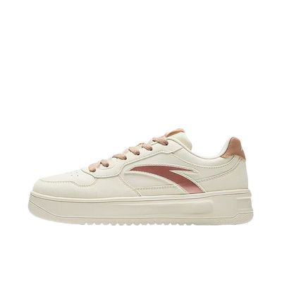 安踏轻松板鞋女鞋秋季休闲清新经典板鞋2025新款初中生百搭休闲鞋