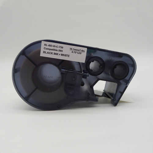 适用于贝迪BMP41/51/53标签打印机国产标签色带MC-750-595WT白底黑字乙烯基胶带色带盒