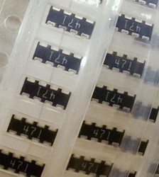 贴片排阻0805X4 10K 22K 33K 47K 100K 470K 8P4R电阻排尺寸5*2mm