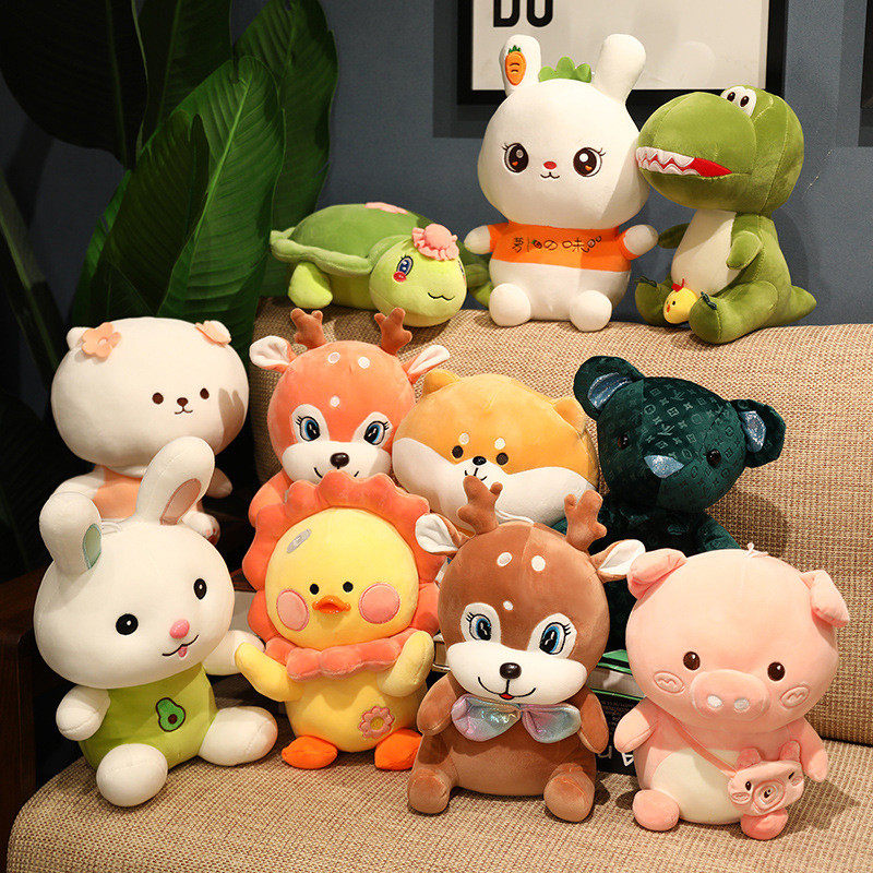 40厘米12寸大号毛绒玩具地推礼品娃娃婚礼互动公仔玩具活动定