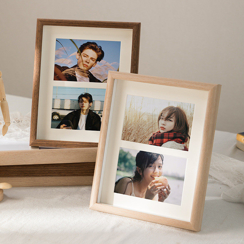洗照片做成相框组合摆台810寸婚纱照儿童照画框挂墙两联三连