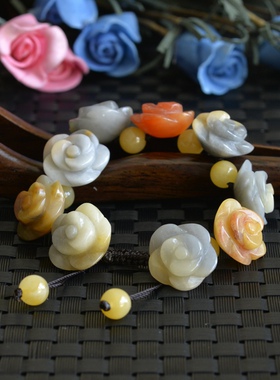 天然新疆手钏彩玉