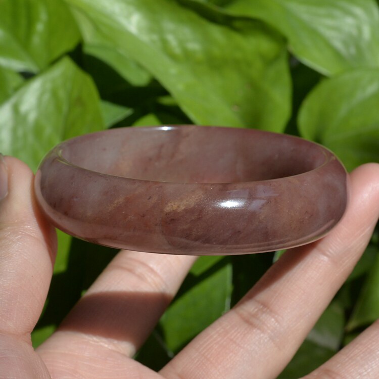 40#内径59.5圈正品纯天然新疆金丝玉紫罗兰手镯紫色紫气东来