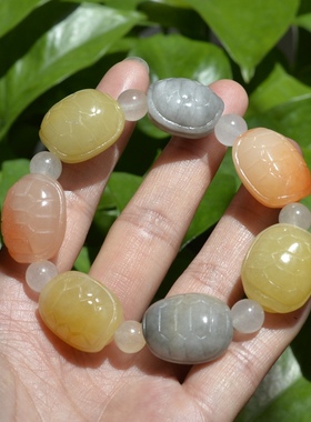 天然新疆男士手钏大气彩玉