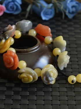 天然新疆手钏彩玉