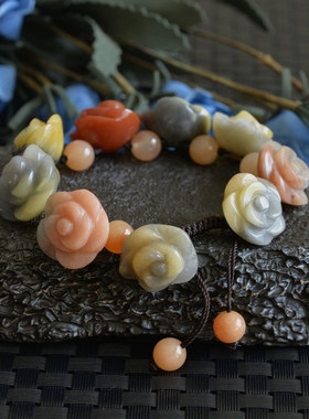 天然新疆手钏彩玉