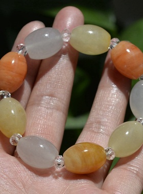 天然新疆手链彩玉