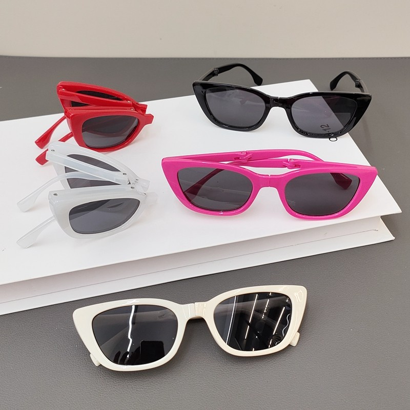 儿童太阳镜可折叠个性潮男童女童时尚拍照表演猫眼墨镜宝宝遮阳镜,童装/婴儿装/亲子装,太阳镜,淘宝优惠券,粉丝福利购,淘宝优惠卷