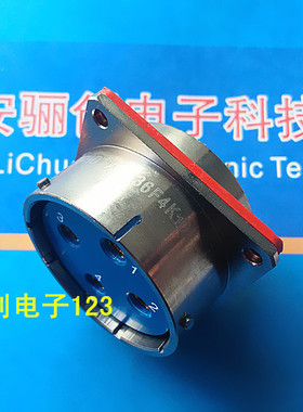 XCD36F4K1D1 XCD36T4Z1P1 圆形连接器 4芯插头插座 焊接插件 咨询